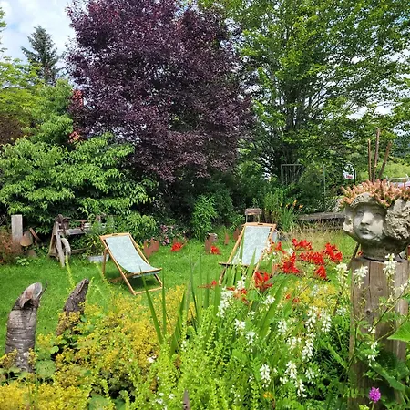Blick In Den Garten Apartamento Holzschlag